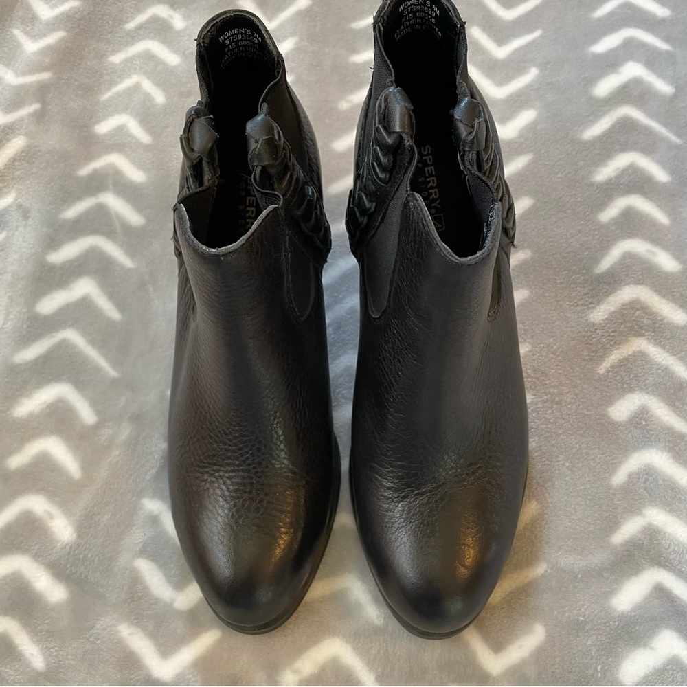 Sperry Black Leather Boots - Picture 12 of 14